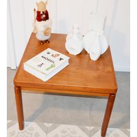 Vintage Couchtisch Teak Holz Made in Denmark Retro Mid Century 60Er Jahre Sixties Shabby Chic Landhausstil von ModernVintageProjekt