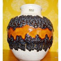 Vintage Fat Lava Vase Von Bay 70Er Jahre Design Klassiker Space Age Seventies Retro Mid Century Wgk von ModernVintageProjekt