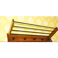 Vintage Garderobe 60Er Jahre Braun Holz B Gut 80cm Danish Design Retro Mid Century Rockabilly Shabby Chic Landhausstil von ModernVintageProjekt