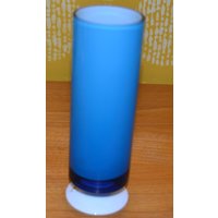 Vintage Glas Vase Blau /Weiß 70Er Jahre Design Klassiker Retro Mid Century Shabby Chic Landhausstil Space Age von ModernVintageProjekt
