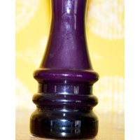 Vintage Glas Vase Lila /Weiß 70Er Jahre Design Klassiker Retro Mid Century Seventies Space Age von ModernVintageProjekt