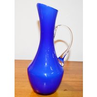 Vintage Glas Vase Retro Design 70Er Jahre Blau Space Age Mid Century Shabby Chic Landhausstil Vintage Glas Vase Retro Design 70Er Jahre Blau Space Age Mid Century Shabby Chic Landhausstil von ModernVintageProjekt