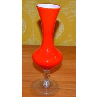 Vintage Glas Vase Retro Design 70Er Jahre Orange Space Age Mid Century Shabby Chic Landhausstil Vintage Glas Vase Retro Design 70Er Jahre Orange Space Age Mid Century Shabby Chic Landhausstil von ModernVintageProjekt