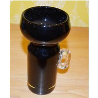 Vintage Glas Vase Schwarz 70Er Jahre Space Age Seventies Retro Mid Century von ModernVintageProjekt