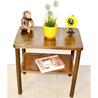 Vintage Holz Beistelltisch Braun 60Er Jahre Retro Seventies Mid Century Shabby Chic Landhausstil Vintage Holz Beistelltisch Braun 60Er Jahre Retro Seventies Mid Century Shabby Chic Landhausstil von ModernVintageProjekt