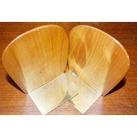 Vintage Holz Buchstützen 60Er Jahre Retro Mid Century Danish Design Bookends Mobler von ModernVintageProjekt