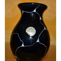 Vintage Keramik Vase 50Er Jahre Schwarz/Weiß Retro Mid Century Vintage Keramik Vase 50Er Jahre Schwarz/Weiß Retro Mid Century von ModernVintageProjekt