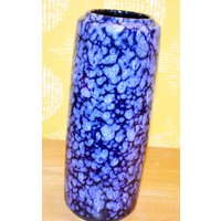 Vintage Keramik Vase Blau Von Scheurich Modell 532/28 Space Age Design 70Er Jahre Orange /Gelb /Braun Retro Mid Century Wgk Seventies von ModernVintageProjekt