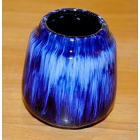 Vintage Keramik Vase Modell 552 Blau 70Er Jahre Space Age Retro Mid Century Seventies Wgk von ModernVintageProjekt