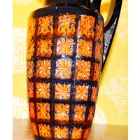Vintage Keramik Vase Von Bay Orange 70Er Jahre Retro Mid Century Shabby Chic Space Age Landhausstil Wgk Vintage Keramik Vase Von Bay Orange 70Er Jahre Retro Mid Century Shabby Chic Space Age Landhausstil Wgk von ModernVintageProjekt