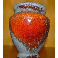 Vintage Keramik Vase Von Bay Space Age Design 70Er Jahre Retro Mid Century von ModernVintageProjekt