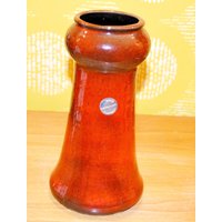 Vintage Keramik Vase Von Carstens West German Modell 34 70Er Jahre Retro Mid Century Fat Lava Wgk Space Age von ModernVintageProjekt