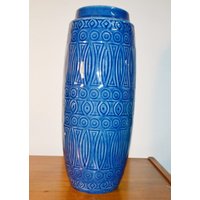 Vintage Keramik Vase Von Scheurich Blau 70Er Jahre Modell 264/40 Seventies Retro Mid Century Shabby Chic Landhausstil von ModernVintageProjekt
