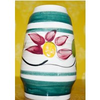 Vintage Keramik Vase Von Scheurich Model 655 /14 50Er Jahre Beige /Grün Retro Mid Century Fifties Rockabilly von ModernVintageProjekt