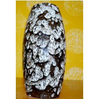Vintage Keramik Vase Weiß /Schwarz Model 522/ 18 50Er Jahre Wgk Fifties Retro Mid Century von ModernVintageProjekt