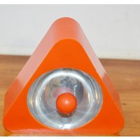Vintage Tisch Deko Orange 70Er Jahre Space Age Retro Mid Century Landhausstil Shabby Chic von ModernVintageProjekt