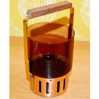 Vintage Tisch Eisbehälter Glas 50Er Jahre Rockabilly Retro Mid Century Shabby Chic Landhausstil von ModernVintageProjekt