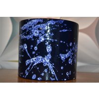 Vintage Übertopf 70Er Jahre Blumentopf Blau Keramik Sprenkel Weiß Glaze Blue White Planter Plant Pot Pflanztopf von ModernVintageProjekt