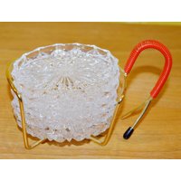 Vintage Untersetzer Glas Mit Metall Gestell 50Er Jahre Retro Mid Space Age Shabby Chic Rockabilly Vintage Untersetzer Glas Mit Metall Gestell 50Er Jahre Retro Mid Space Age Shabby Chic Rockabilly von ModernVintageProjekt