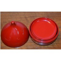 Vintage Untersetzer Rot Kunststoff 70Er Jahre Zwiebel Retro Design Mid Century Space Age German Keramik Shabby Chic von ModernVintageProjekt