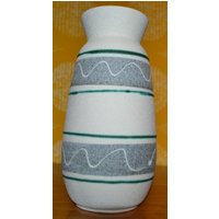 Vintage Vase Beige /Braun Keramik 50Er Jahre Retro Mid Century Danish Design von ModernVintageProjekt