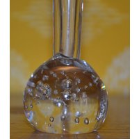 Vintage Vase Bubble Glas Solitaire Bläschen Bubbles 60Er 70Er Jahre Klar Seventies Space Age Retro Mid Century Shabby Chic Landhausstil von ModernVintageProjekt