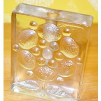 Vintage Vase Bubble Glas Solitaire Bläschen Bubbles 60Er 70Er Jahre Seventies Space Age Retro Mid Century Shabby Chic Landhausstil von ModernVintageProjekt