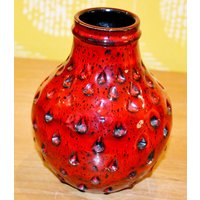 Vintage Vase Fratelli Fanciullacci Seltene Erdbeere 70Er Jahre Wgk Wgp Retro Design Mid Century Space Age Made in Italy Keramik Shabby Chic von ModernVintageProjekt