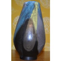 Vintage Vase Keramik Gelb/Grün 50Er Jahre Retro Rockabilly Mid Century von ModernVintageProjekt