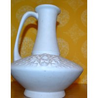 Vintage Vase Model 215/25 Weiß Keramik 70Er Jahre 787 /16 Retro Space Age von ModernVintageProjekt