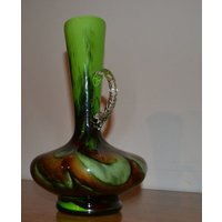 Vintage Vase Opaline Grün 70Er Jahre Retro Mid Century Made in Italy Space Age von ModernVintageProjekt