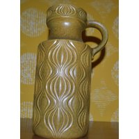 Vintage Vase Scheurich Gelb 70Er Jahre Retro Mid Century von ModernVintageProjekt