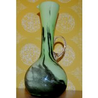 Vintage Vase Von Opaline Florence Grün 70Er Jahre Design Klassiker Retro Mid Century Seventies von ModernVintageProjekt