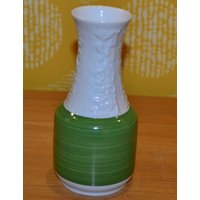 Vintage Vase Weiß /Grün Von Creidlitz Keramik 70Er Jahre Retro Mid Century Seventies Wgk Opart Landhausstil Shabby Chic von ModernVintageProjekt