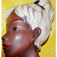 Vintage Wandmaske Braun /Gelb Von Cortendorf 50Er Jahre Rockabilly Retro Mid Century von ModernVintageProjekt