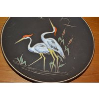 Vintage Wandteller Von Ruscha Keramik Schwarz 50Er Jahre Wirtschaftswunder Fifties Retro Mid Century Rockabilly von ModernVintageProjekt