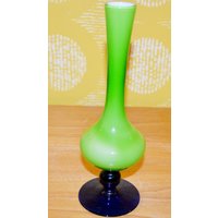 Wunderschöne Seltene Vintage Vase Grün/Blau 70Er Jahre Design Klassiker Retro Mid Century Shabby Chic Landhausstil Space Age von ModernVintageProjekt