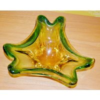 Wunderschöne Vintage Anbietschale Murano Glas Made in Italy Aus Den 70Er Jahren Retro Mid Century Seventies Space Age von ModernVintageProjekt