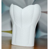 Wunderschöne Vintage Bisquit Keramik Vase Von Kaiser Retro Mid Century Shabby Chic Landhausstil Op Art von ModernVintageProjekt