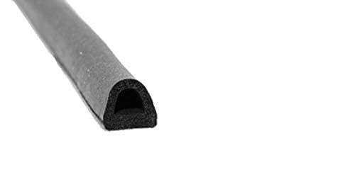 Gummidichtung 14x12 mm EPDM Türdichtung 1m Schwarz Selbstklebende Hohlkammerprofil von Moderne