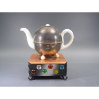 stövchen Mid Century Teekanne Oder Kaffeewärmer Vintage 1960Er Jahre, Kerzen Teelichtwärmer Vintage Modernismus Industriedesign von ModernismWorld