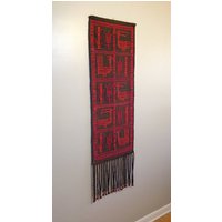 Vintage Warsztaty Wzorcowe Sumak Wandbehang - Vögel Und Blumen von Modernismus