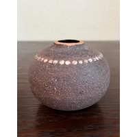 Mid-Century Modern Gabriel Sweden Vase Brutalist Braun & Gelbe Glasur Mid-Century Modern Gabriel Sweden Vase Brutalist Braun & Gelbe Glasur von ModernitybyMollyKrom