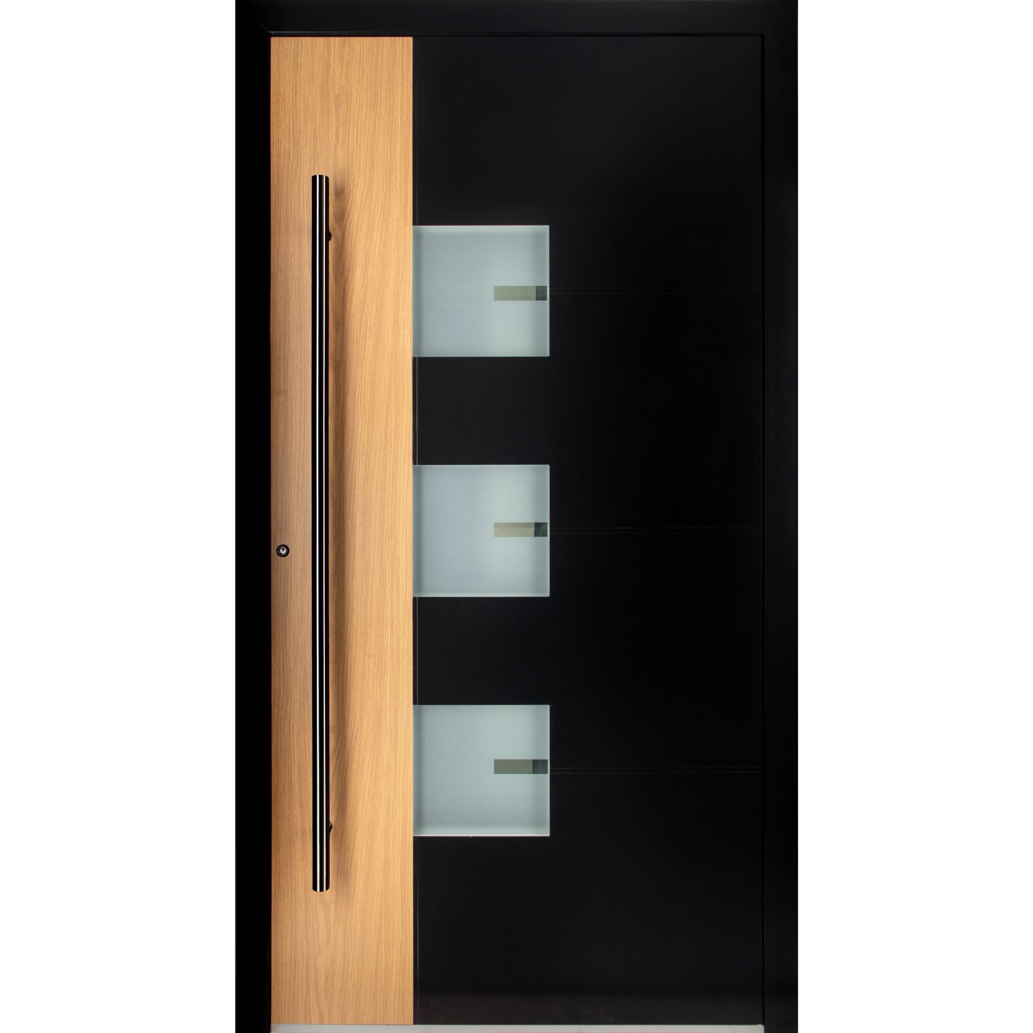 Moderno Haustür M330P Bicolor Wood Schwarz-Eiche Natur 100 cm x 210 cm DIN L Moderno Haustür M330P Bicolor Wood Schwarz-Eiche Natur 100 cm x 210 cm DIN L von Moderno