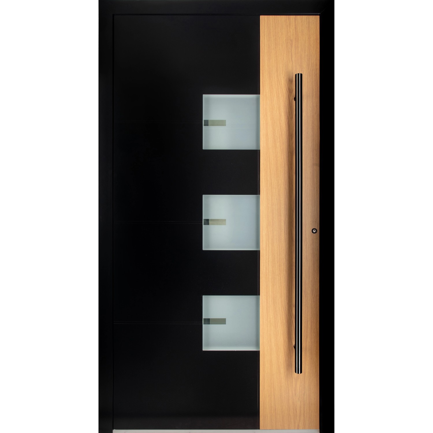 Moderno Haustür M330P Bicolor Wood Schwarz-Eiche Natur 100 cm x 210 cm DIN R Moderno Haustür M330P Bicolor Wood Schwarz-Eiche Natur 100 cm x 210 cm DIN R von Moderno