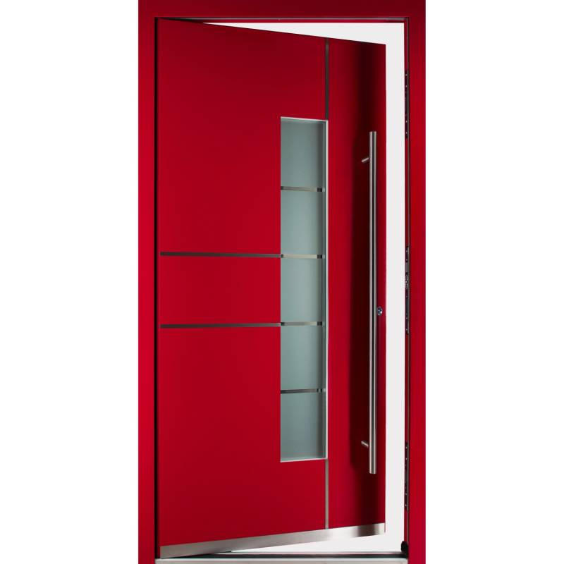 Moderno Haustür M360P Rubinrot 100 cm x 210 cm DIN R von Moderno