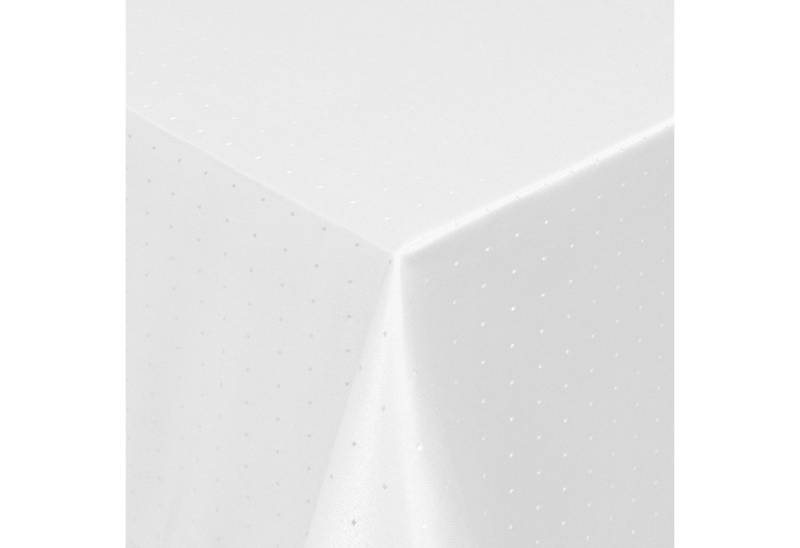 Moderno Tischdecke Tischdecke Stoff Damast Punkte Design Jacquard mit Saum, Oval 160x280 cm von Moderno