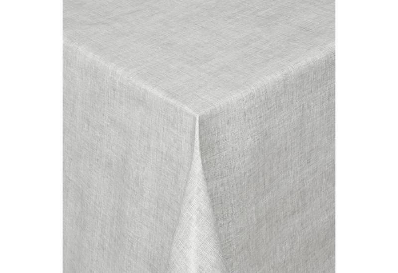 Moderno Tischdecke Wachstuch Tischdecke abwaschbar mit Linienmotiv in Grau für Garten, Eckig 100x140 cm von Moderno