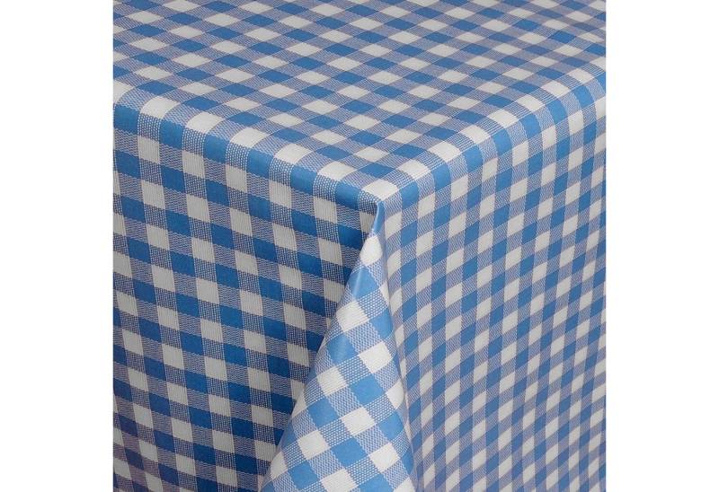 Moderno Tischdecke Wachstuch Tischdecke abwaschbar mit Karos für Garten Tisch, Eckig 100x140 cm von Moderno