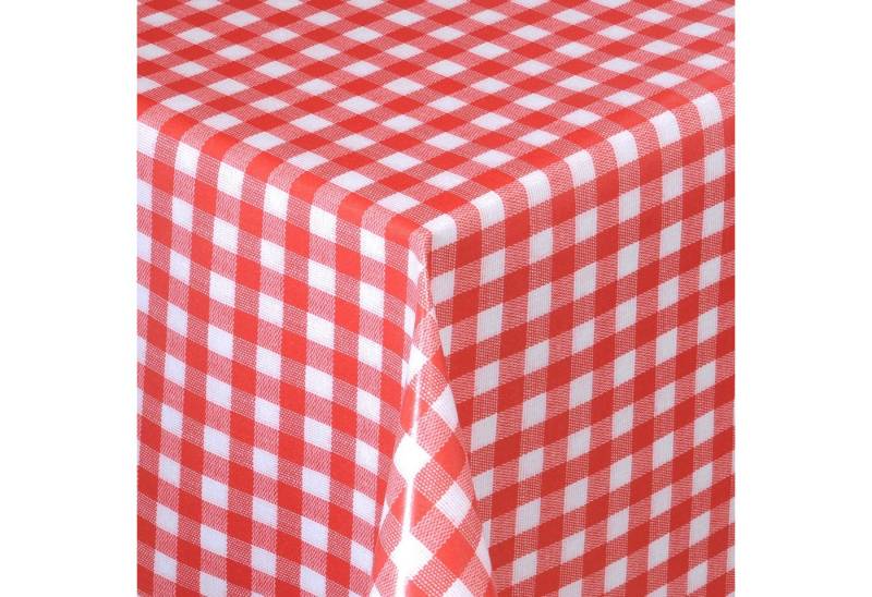 Moderno Tischdecke Wachstuch Tischdecke abwaschbar mit Karos für Garten Tisch, Eckig 100x140 cm von Moderno